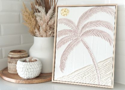 Coast to Coast Palm with Gold Leaf